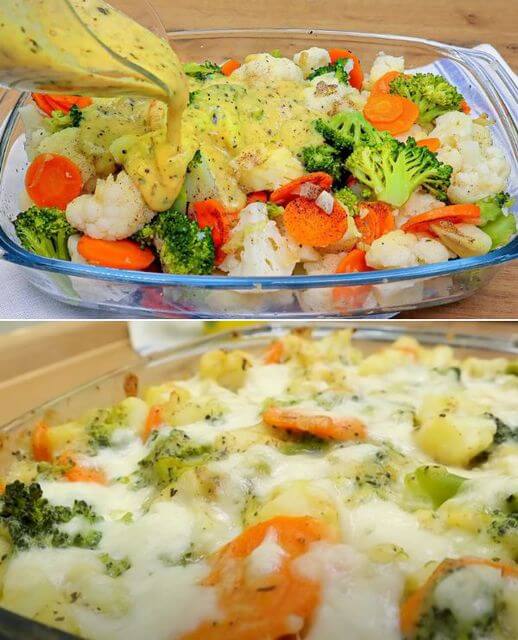 Delicious Recipe for Broccoli with Cauliflower Casserole